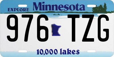 MN license plate 976TZG