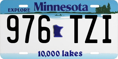 MN license plate 976TZI