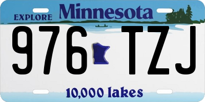 MN license plate 976TZJ