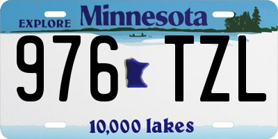 MN license plate 976TZL