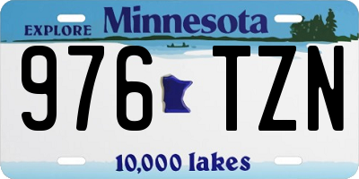 MN license plate 976TZN