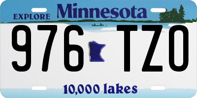 MN license plate 976TZO