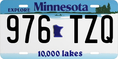MN license plate 976TZQ