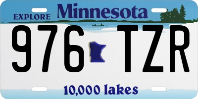 MN license plate 976TZR