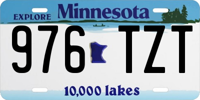 MN license plate 976TZT