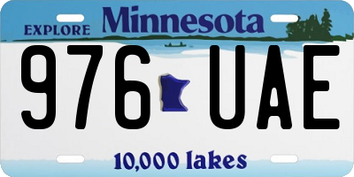 MN license plate 976UAE