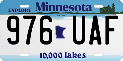 MN license plate 976UAF