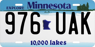 MN license plate 976UAK