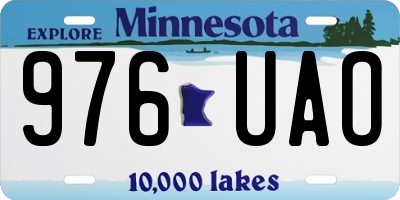 MN license plate 976UAO