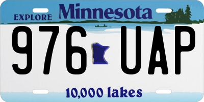 MN license plate 976UAP