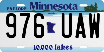 MN license plate 976UAW