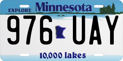 MN license plate 976UAY