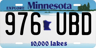 MN license plate 976UBD