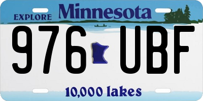MN license plate 976UBF