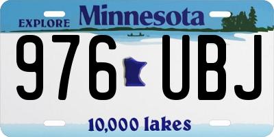 MN license plate 976UBJ