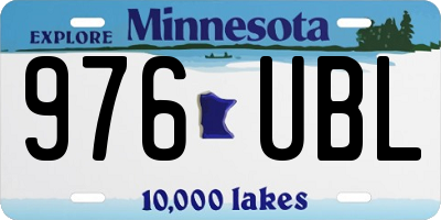 MN license plate 976UBL