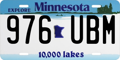 MN license plate 976UBM