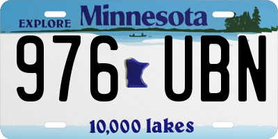 MN license plate 976UBN