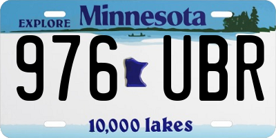 MN license plate 976UBR