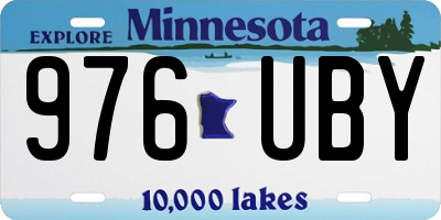 MN license plate 976UBY