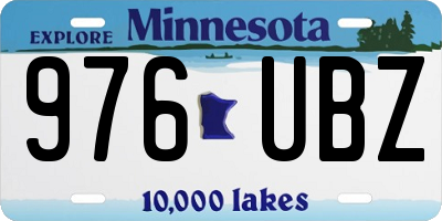 MN license plate 976UBZ