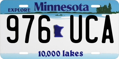 MN license plate 976UCA