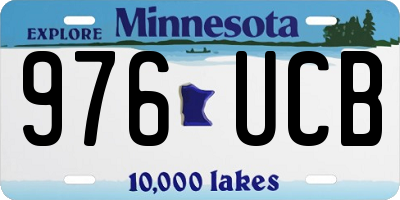 MN license plate 976UCB