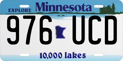 MN license plate 976UCD