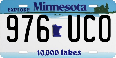 MN license plate 976UCO