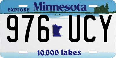 MN license plate 976UCY