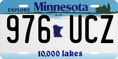 MN license plate 976UCZ