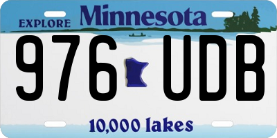 MN license plate 976UDB