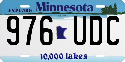 MN license plate 976UDC