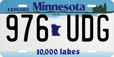 MN license plate 976UDG