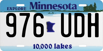 MN license plate 976UDH