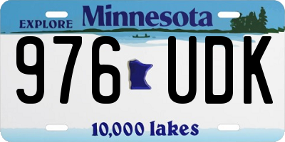 MN license plate 976UDK
