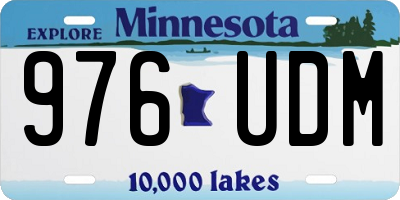 MN license plate 976UDM