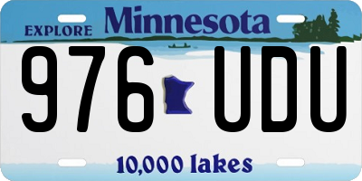 MN license plate 976UDU