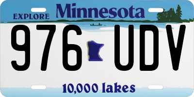 MN license plate 976UDV