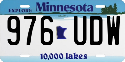 MN license plate 976UDW