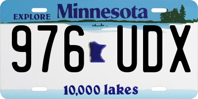 MN license plate 976UDX