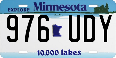 MN license plate 976UDY