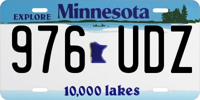MN license plate 976UDZ