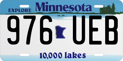 MN license plate 976UEB