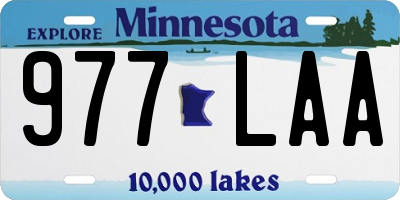 MN license plate 977LAA