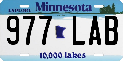 MN license plate 977LAB