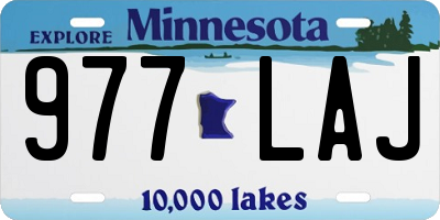 MN license plate 977LAJ