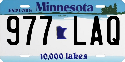 MN license plate 977LAQ