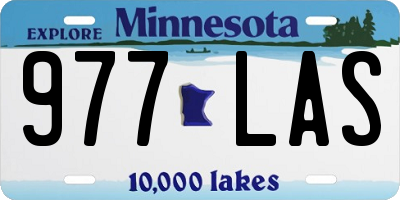 MN license plate 977LAS