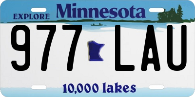 MN license plate 977LAU